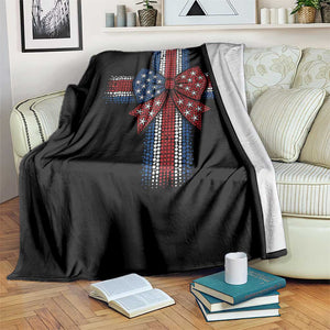 Dot Day Christian Throw Blanket Patriotic Polka Dot Cross TS12 Print Your Wear