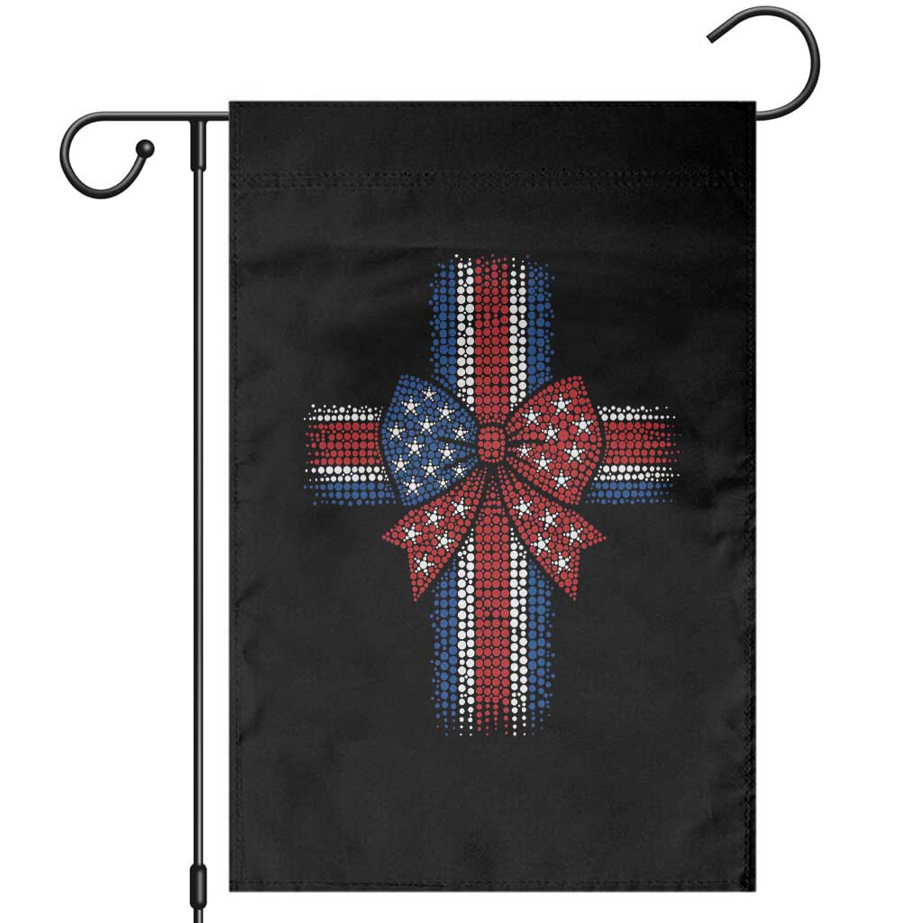 Dot Day Christian Garden Flag Patriotic Polka Dot Cross TS12 Black Print Your Wear