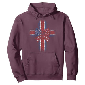 Dot Day Christian Hoodie Patriotic Polka Dot Cross TS12 Maroon Print Your Wear