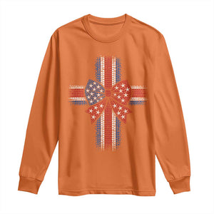Dot Day Christian Long Sleeve Shirt Patriotic Polka Dot Cross TS12 Orange Print Your Wear