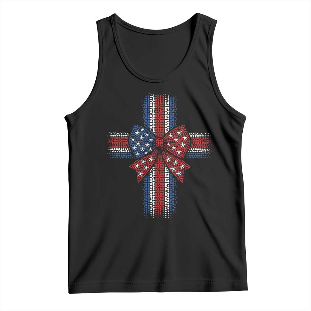 Dot Day Christian Tank Top Patriotic Polka Dot Cross TS12 Black Print Your Wear