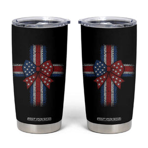 Dot Day Christian Tumbler Cup Patriotic Polka Dot Cross TS12 Black Print Your Wear