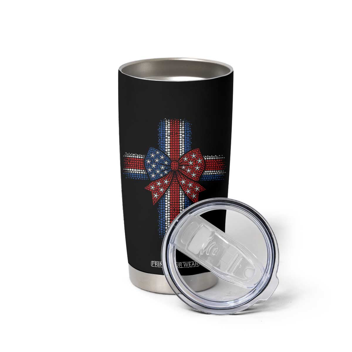 Dot Day Christian Tumbler Cup Patriotic Polka Dot Cross TS12 Print Your Wear