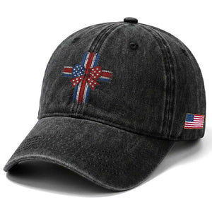 Dot Day Christian Washed Cotton Baseball Cap Patriotic Polka Dot Cross TS12 Print Your Wear