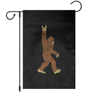 Funny Polka Dot Bigfoot Rock On Garden Flag Dot Day Gift TS12 Black Print Your Wear