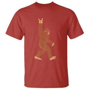 Funny Polka Dot Bigfoot Rock On T Shirt Dot Day Gift TS12 Red Print Your Wear