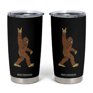 Funny Polka Dot Bigfoot Rock On Tumbler Cup Dot Day Gift TS12 Black Print Your Wear