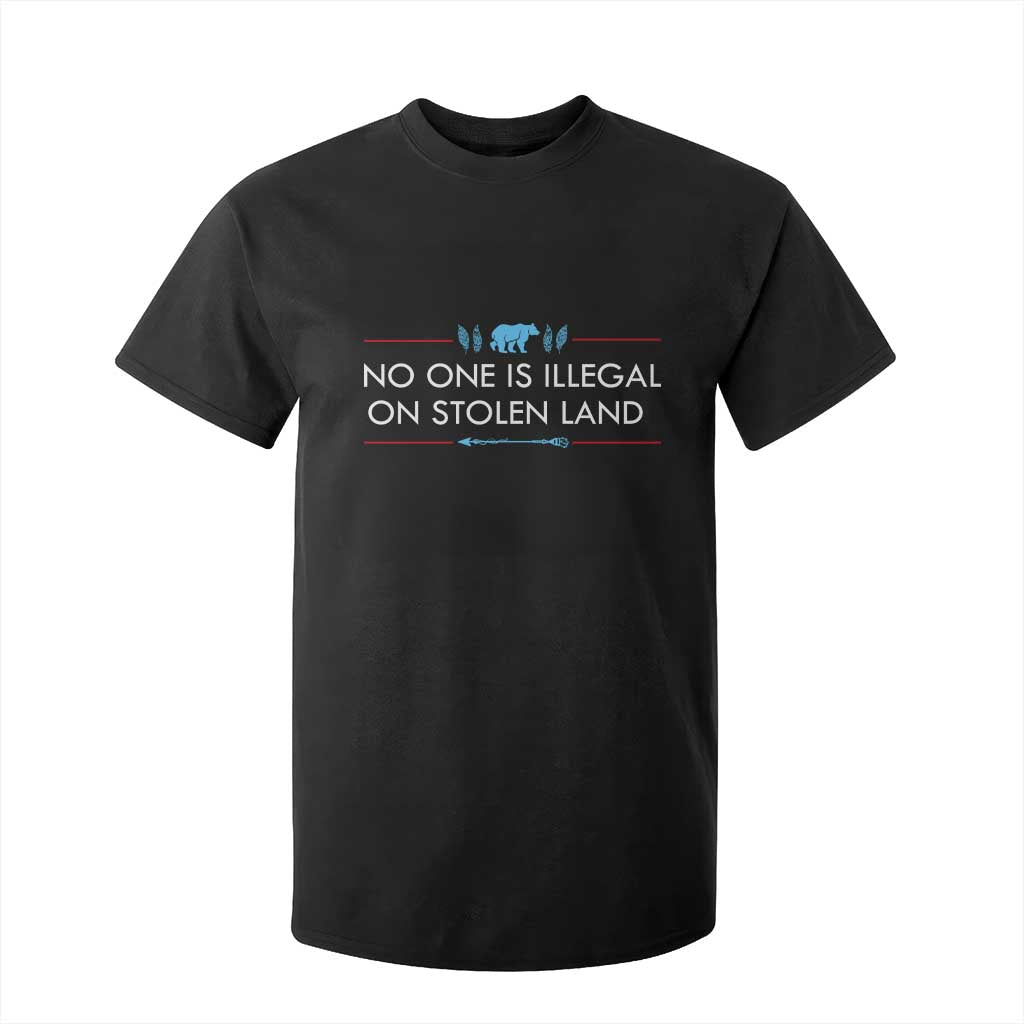 No One Is Illegal On Stolen Land T Shirt For Kid Indigenous Peoples Pride TS12 Black Print Your Wear
