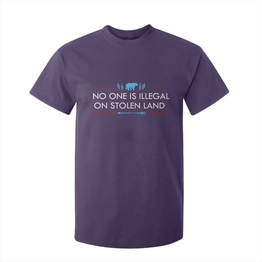 No One Is Illegal On Stolen Land T Shirt For Kid Indigenous Peoples Pride TS12 Purple Print Your Wear