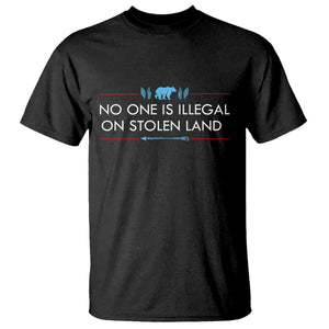 No One Is Illegal On Stolen Land T Shirt Indigenous Peoples Pride TS12 Black Print Your Wear