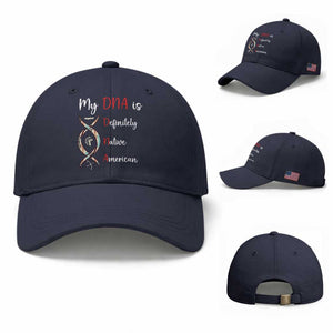 My DNA Is Definitely Native American Baseball Cap Indigenous Pride TS12 Baseball Cap Universal Fit Navy Print Your Wear