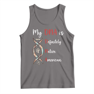 My DNA Is Definitely Native American Tank Top Indigenous Pride TS12 Deep Heather Print Your Wear