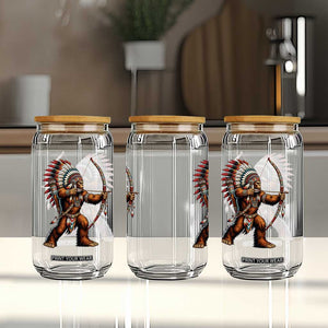 Native American Bigfoot Chief Glass Can Forest Warrior Pride Graphic TS12 Print Your Wear