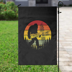 Vintage Pacific Northwest Bigfoot With Totem Pole Garden Flag TS12 Print Your Wear