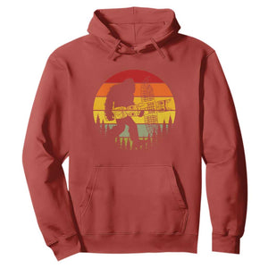 Vintage Pacific Northwest Bigfoot With Totem Pole Hoodie TS12 Red Print Your Wear