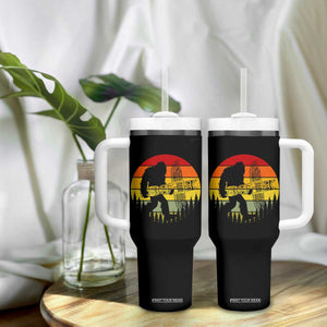 Vintage Pacific Northwest Bigfoot With Totem Pole Tumbler With Handle TS12 Print Your Wear