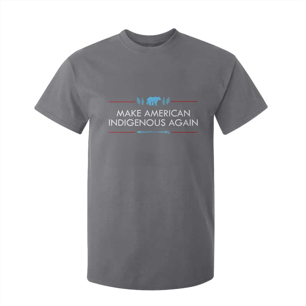 Make America Indigenous Again T Shirt For Kid Native Heritage Pride TS12 Charcoal Print Your Wear