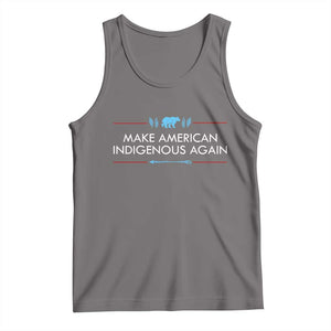 Make America Indigenous Again Tank Top Native Heritage Pride TS12 Deep Heather Print Your Wear