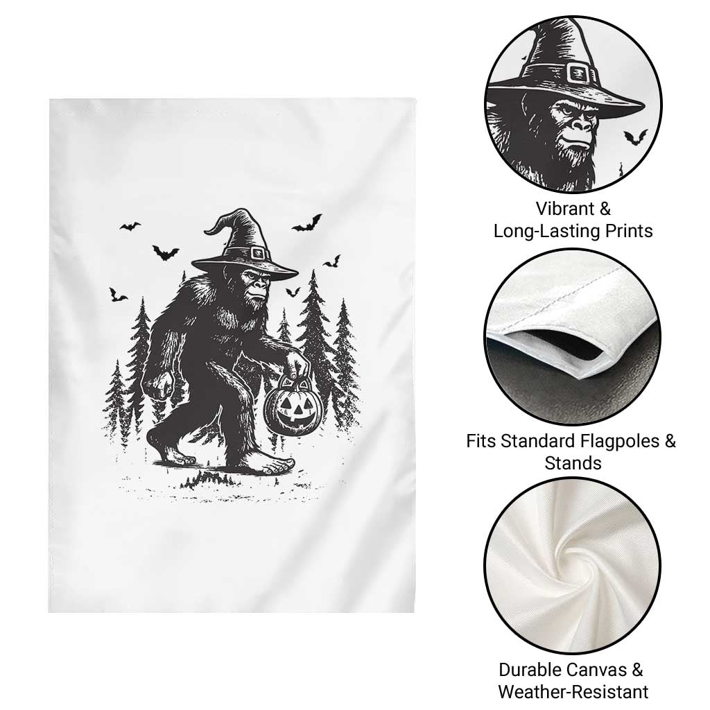 Funny Halloween Gift Garden Flag Bigfoot Witch Costume TS12 Print Your Wear