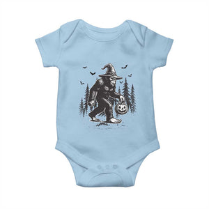 Funny Halloween Gift Baby Onesie Bigfoot Witch Costume TS12 Light Blue Print Your Wear