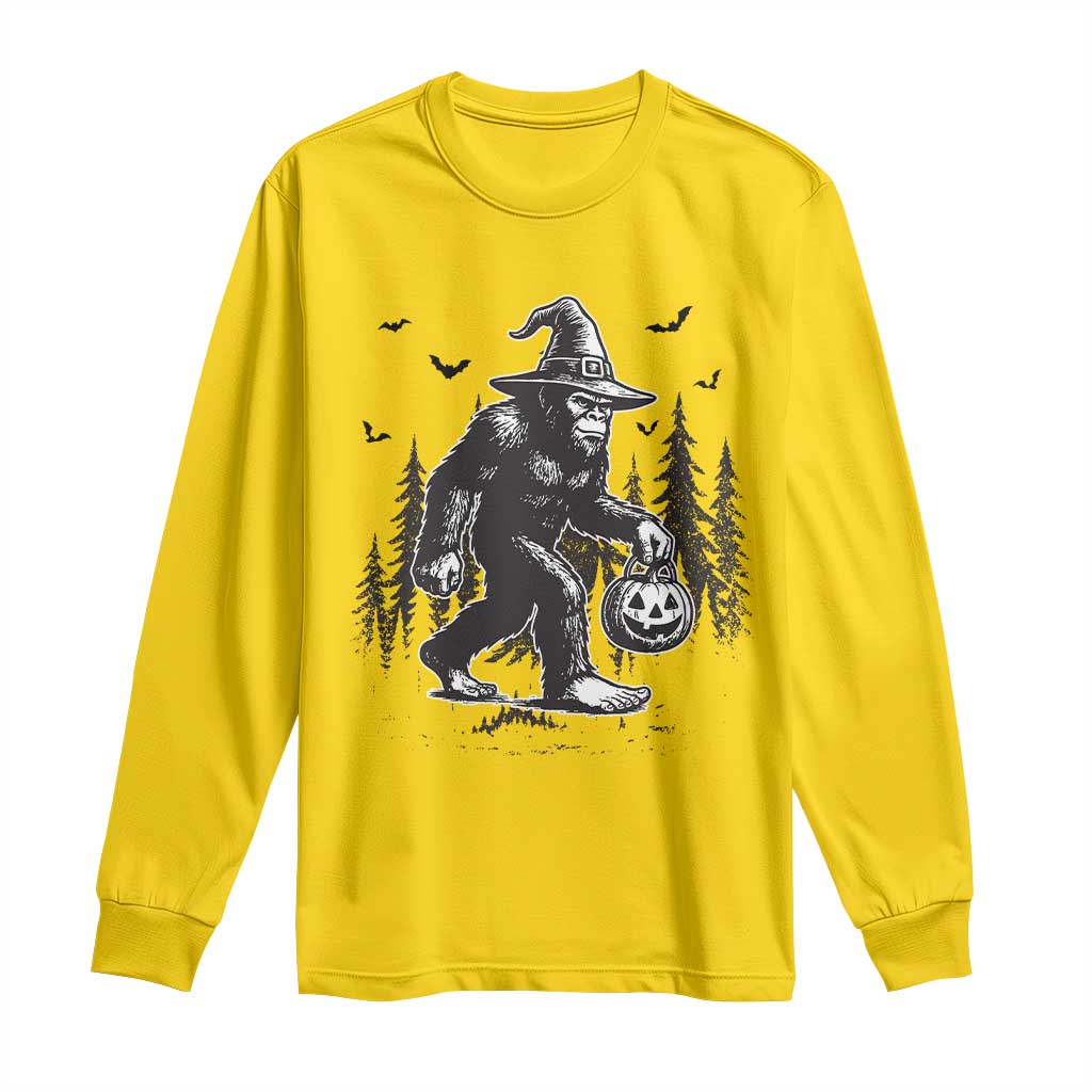 Funny Halloween Gift Long Sleeve Shirt Bigfoot Witch Costume TS12 Daisy Print Your Wear