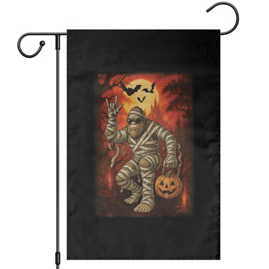Halloween Mummy Bigfoot Garden Flag Funny Cryptid Gift TS12 Black Print Your Wear