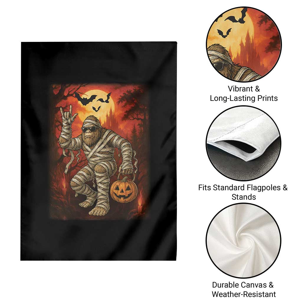 Halloween Mummy Bigfoot Garden Flag Funny Cryptid Gift TS12 Print Your Wear