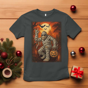 Halloween Mummy Bigfoot T Shirt Funny Cryptid Gift TS12 Dark Heather Print Your Wear