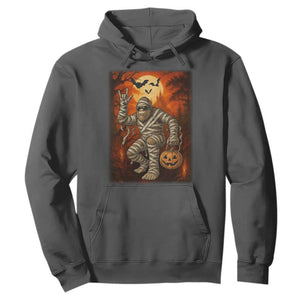 Halloween Mummy Bigfoot Hoodie Funny Cryptid Gift TS12 Dark Heather Print Your Wear