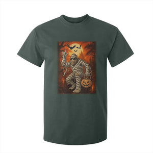 Halloween Mummy Bigfoot T Shirt For Kid Funny Cryptid Gift TS12 Dark Forest Green Print Your Wear