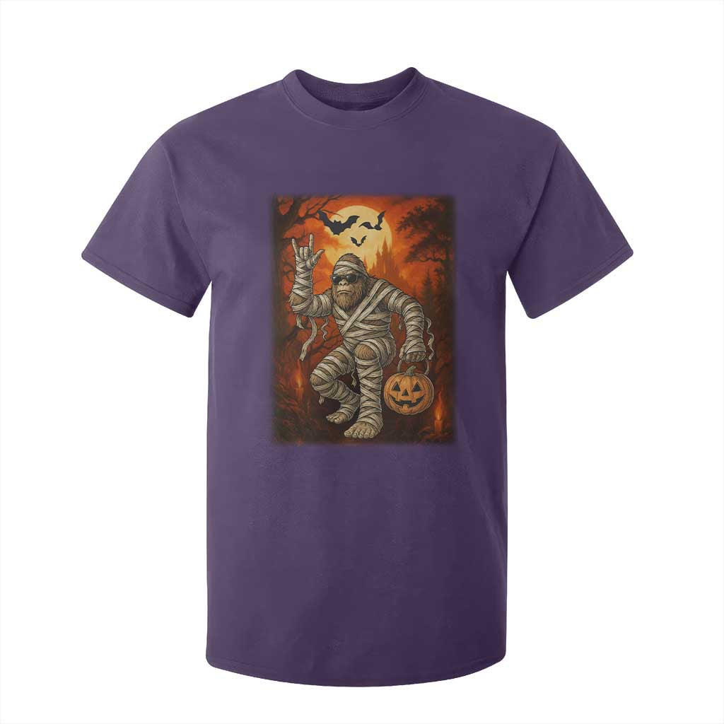 Halloween Mummy Bigfoot T Shirt For Kid Funny Cryptid Gift TS12 Purple Print Your Wear