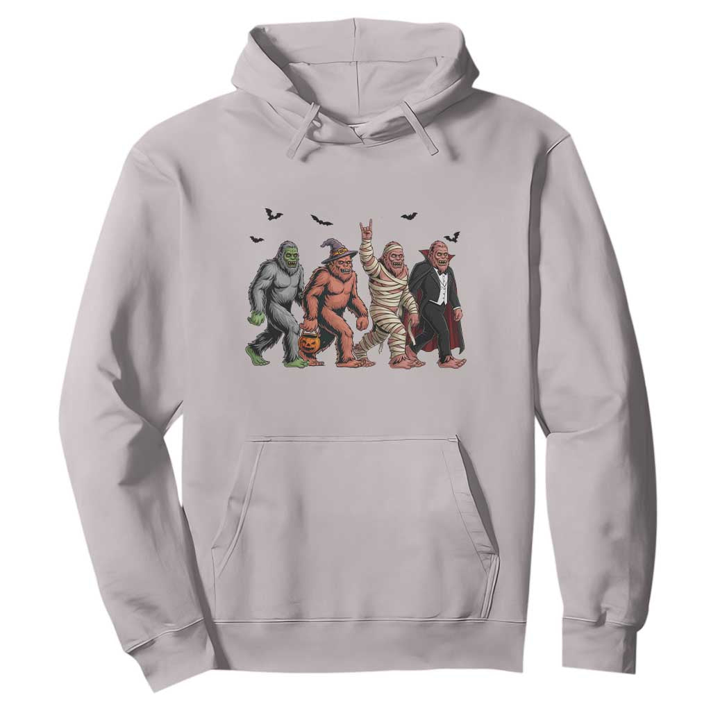 Funny Halloween Hoodie Bigfoot Monster Cosplay Characters TS12 Ice Gray Print Your Wear