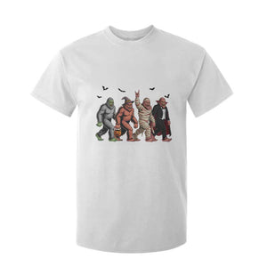 Funny Halloween T Shirt For Kid Bigfoot Monster Cosplay Characters TS12 White Print Your Wear