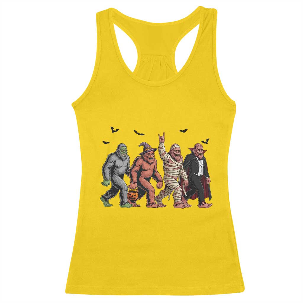 Funny Halloween Racerback Tank Top Bigfoot Monster Cosplay Characters TS12 Daisy Print Your Wear