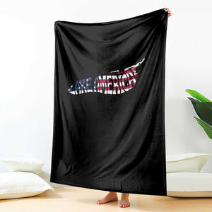 Vintage Lake America Throw Blanket Patriotic Great Lakes Gift