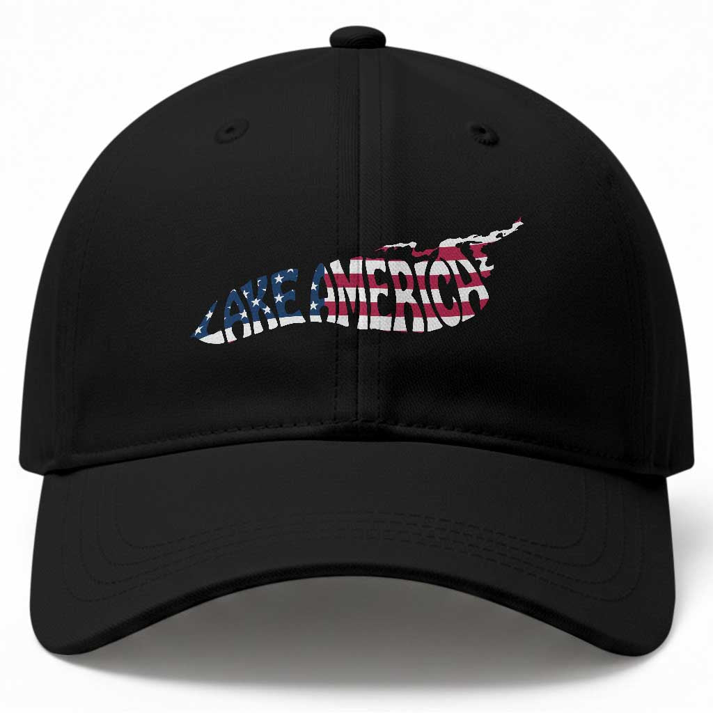 Vintage Lake America Baseball Cap Patriotic Great Lakes Gift