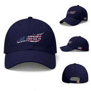 Vintage Lake America Baseball Cap Patriotic Great Lakes Gift