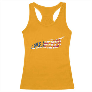 Vintage Lake America Racerback Tank Top Patriotic Great Lakes Gift