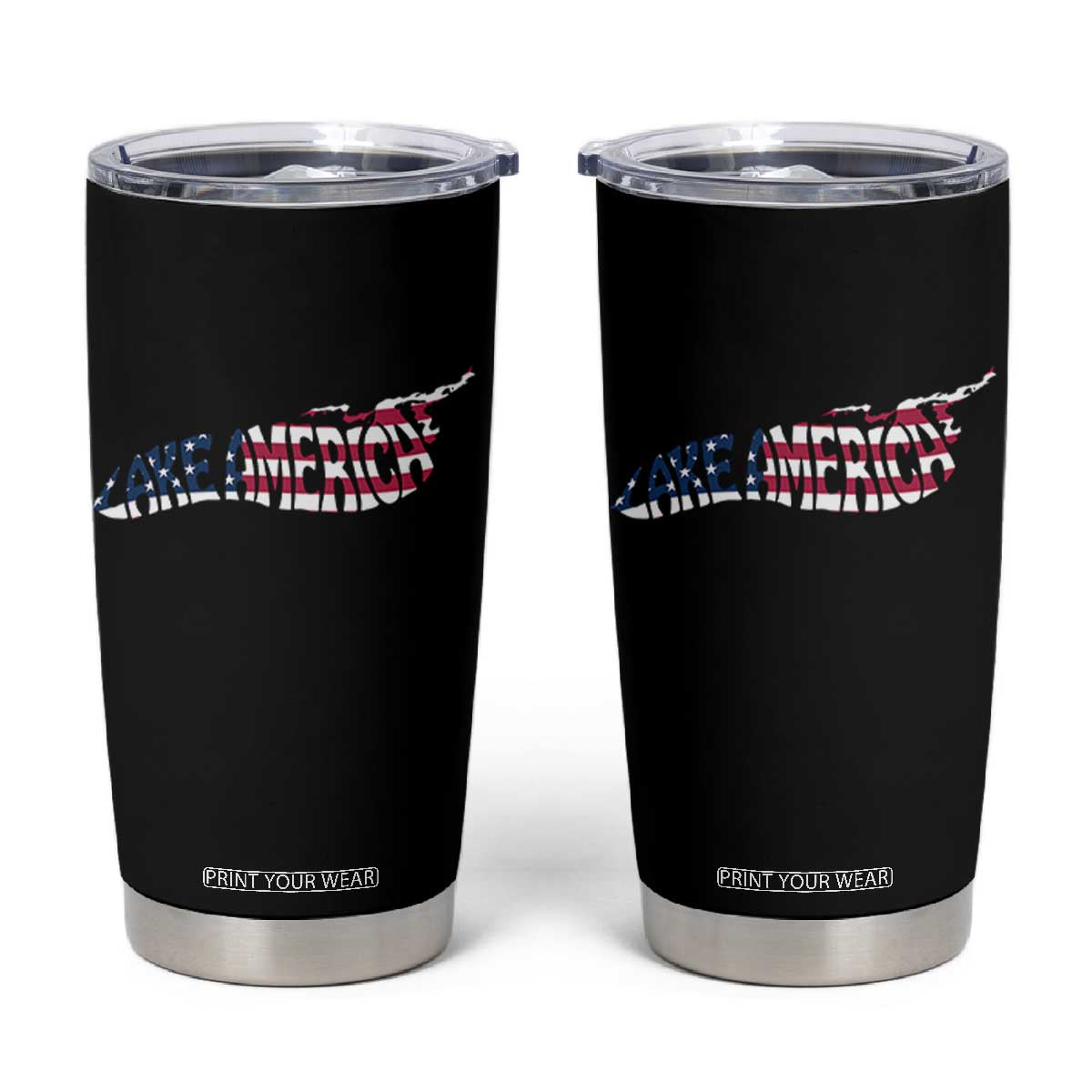 Vintage Lake America Tumbler Cup Patriotic Great Lakes Gift