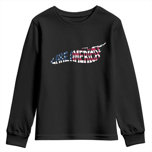 Vintage Lake America Youth Sweatshirt Patriotic Great Lakes Gift
