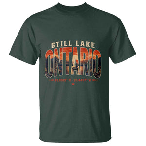 Still Lake Ontario Forever T Shirt Vintage Sunset Retro Outdoors Gift