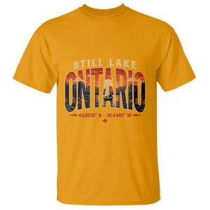 Still Lake Ontario Forever T Shirt Vintage Sunset Retro Outdoors Gift