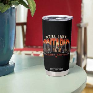 Still Lake Ontario Forever Tumbler Cup Vintage Sunset Retro Outdoors Gift
