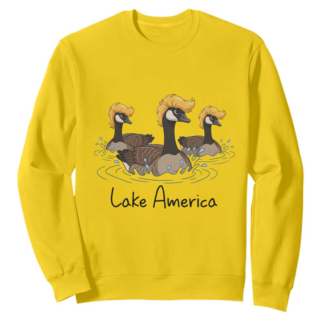 Funny Lake America Geese Parody Sweatshirt Great Lakes Life Gift
