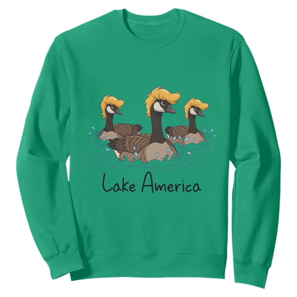 Funny Lake America Geese Parody Sweatshirt Great Lakes Life Gift