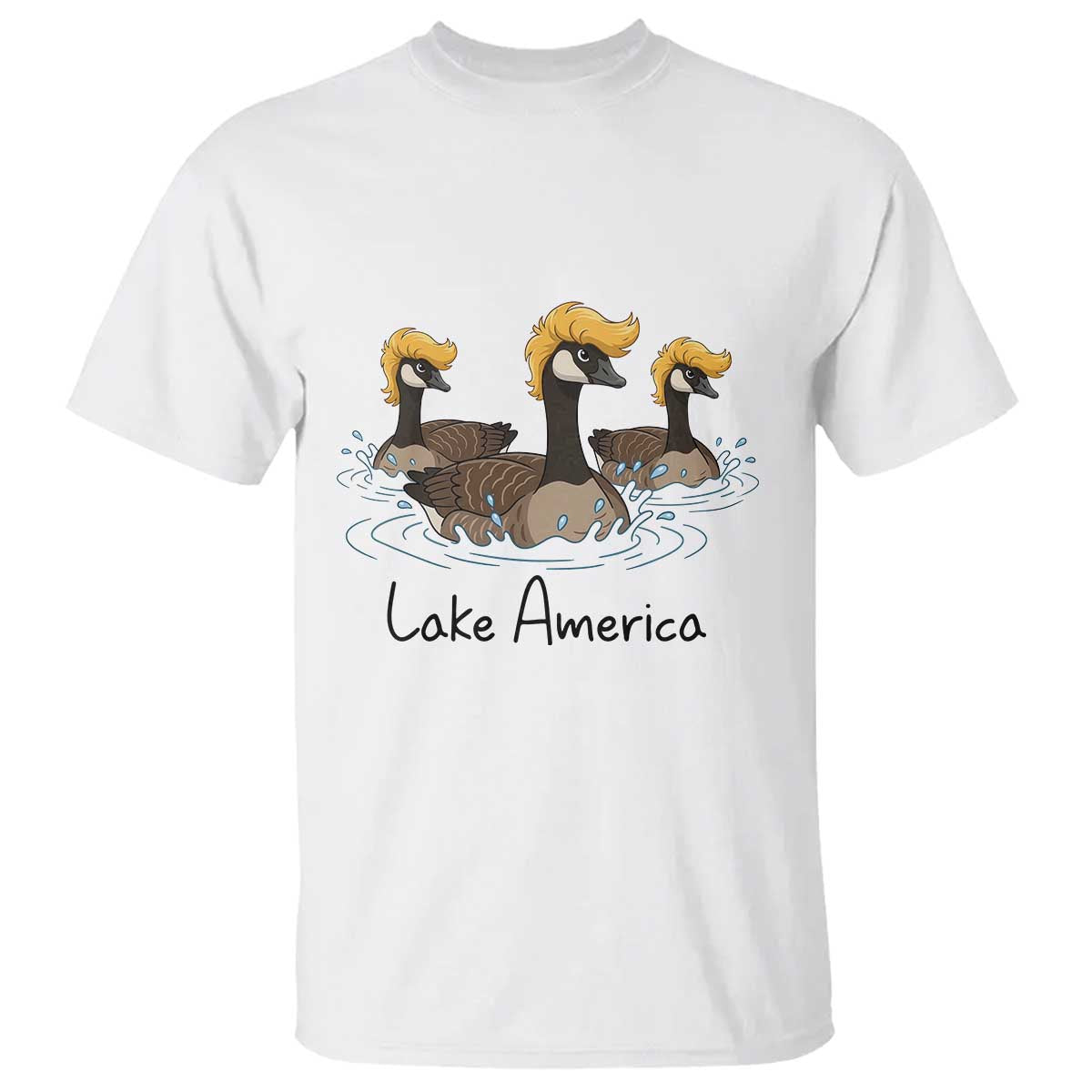 Funny Lake America Geese Parody T Shirt Great Lakes Life Gift