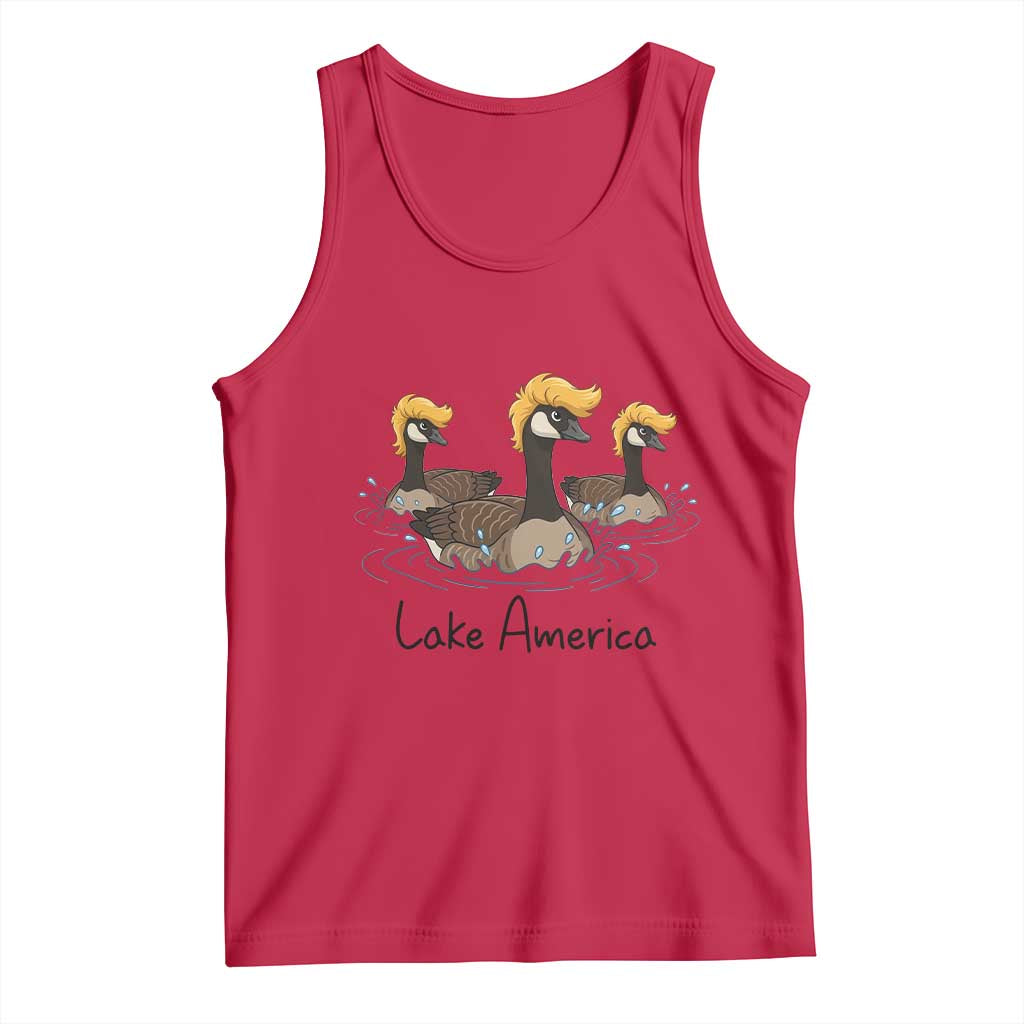 Funny Lake America Geese Parody Tank Top Great Lakes Life Gift