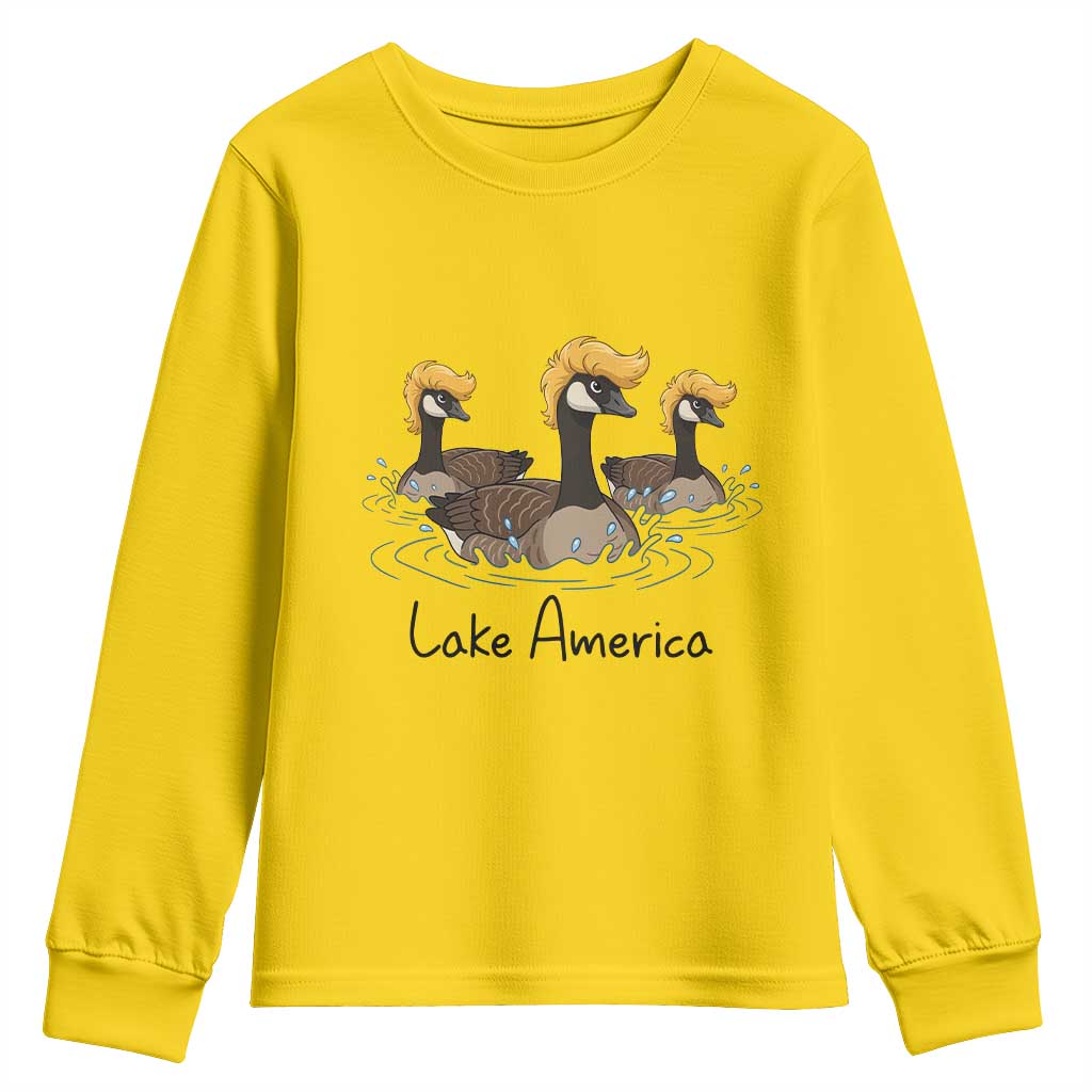 Funny Lake America Geese Parody Youth Sweatshirt Great Lakes Life Gift
