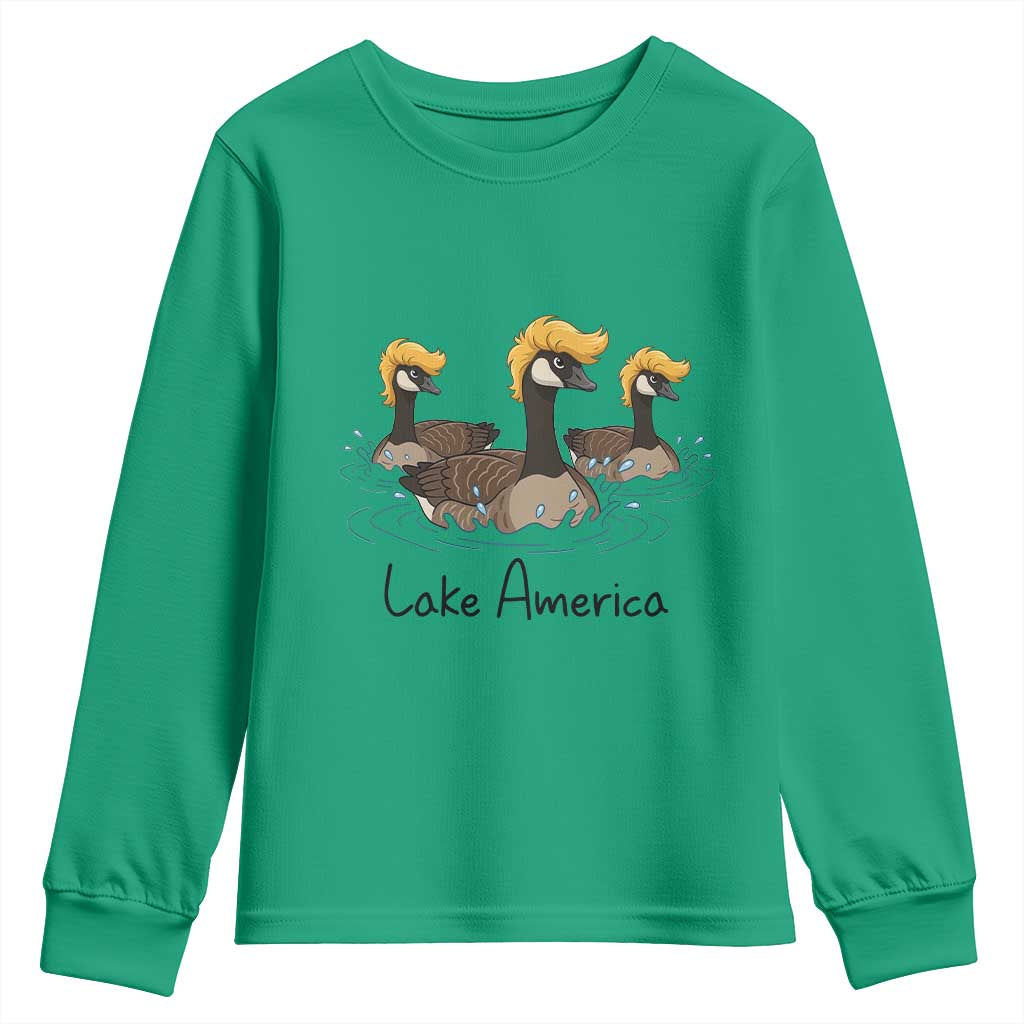 Funny Lake America Geese Parody Youth Sweatshirt Great Lakes Life Gift
