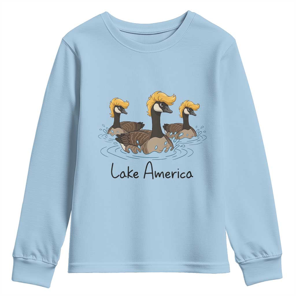 Funny Lake America Geese Parody Youth Sweatshirt Great Lakes Life Gift